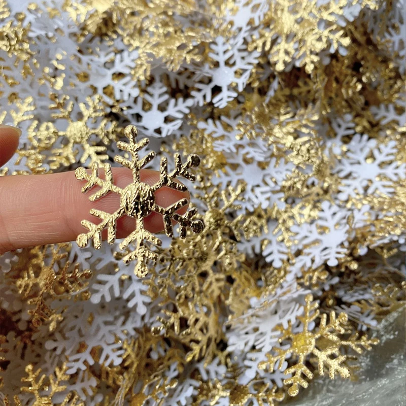 Christmas Ornaments 200PCS/300PCS Artificial Snowflakes DIY Decor