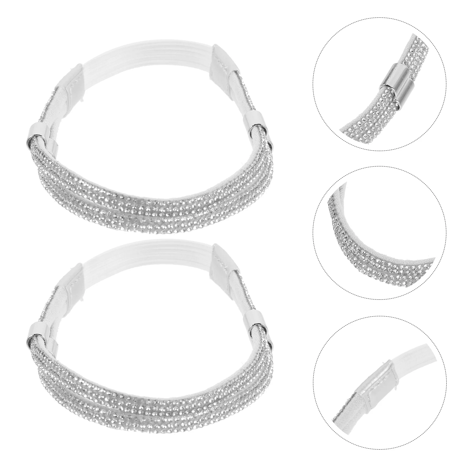 

Replacement Ankle Straps for Heels Mirrored Shoelaces Anti-