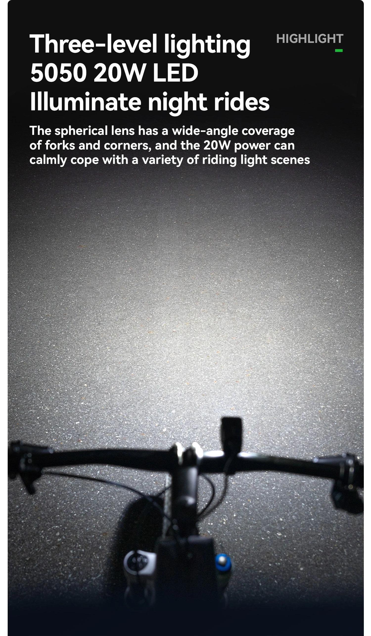 bike light in rain