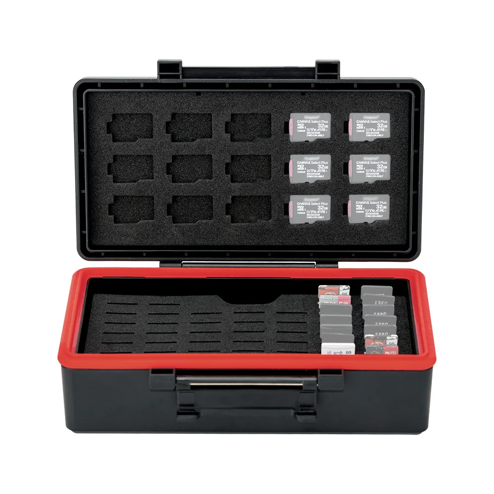 Card Organizer, Storage Box, Game, Micro SD, MSD, TF, 58 Slots