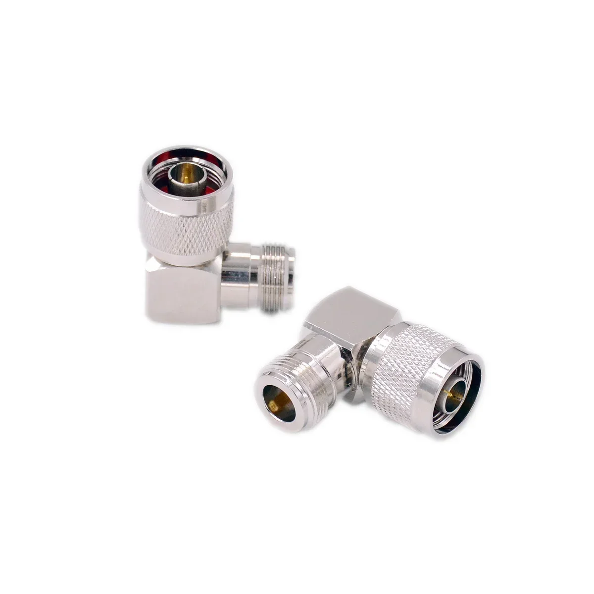 

1 Pair Coaxial Cable Connector Adapter L Shape 90 Degree N Type Male To Female Jack RF Right Angle M/F Plug Adapters