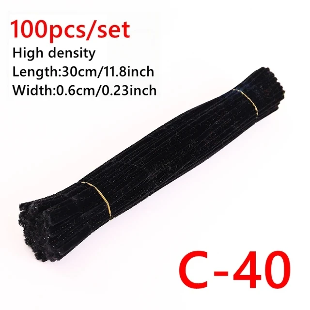 100pcs Vibrant Chenille Stems for Creative DIY Crafting