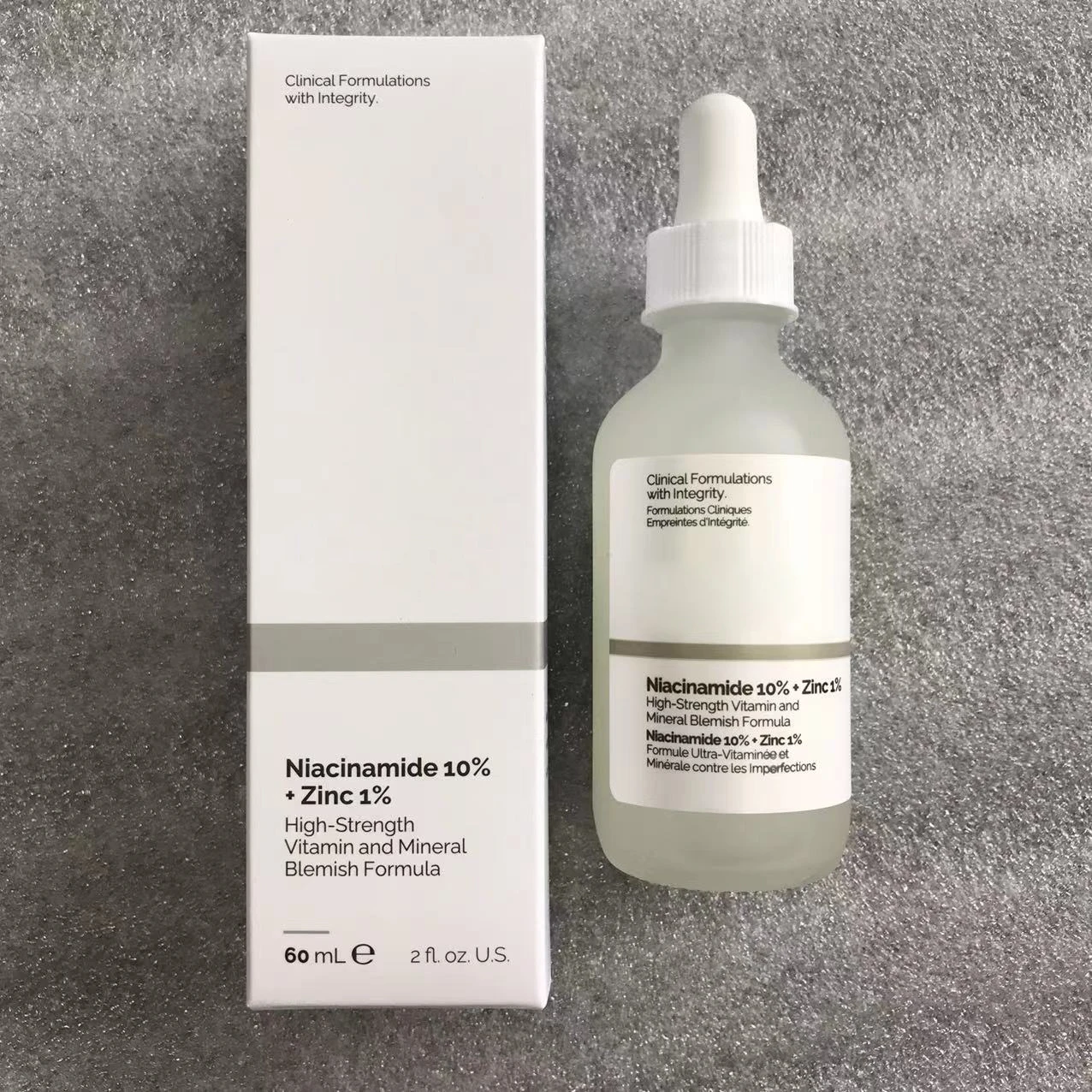 60ml Niacinamide 10% + Zinc 1% Face Serum Original Products Whitening Moisturizer Essence Hydrating Skin Care