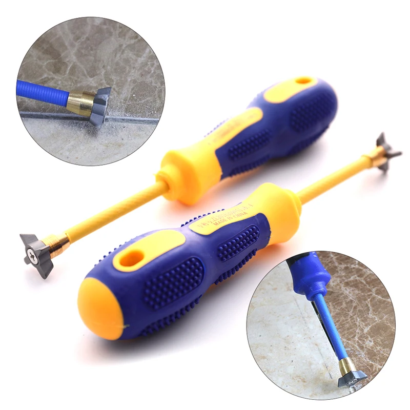 

Durable 4 IN 1 Grout Removal Tool Tungsten Steel Ceramic Tile Gap Drill Bit for Cleaning Floor Wall Seam Cement Tile Joints Gaps
