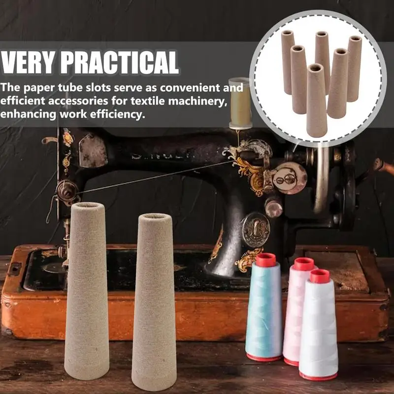 Wool Winding Tube 6PCS Thick Cardboard Yarn Cones DIYKnitting Tube Winder Weave Tube Wool Winding Supplies for Crochet Lovers 4