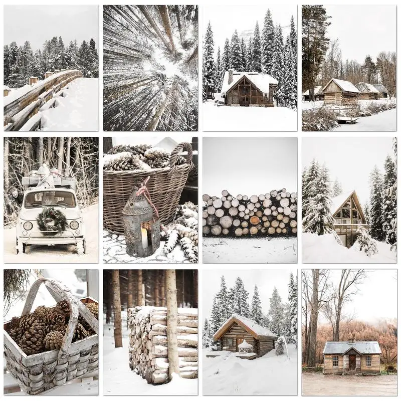 

CHENISTORY Painting By Number DIY Scenery Hand Oil Painting Unique Gift For Children Adults By Kits Home Decoration Paintings