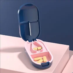 Compact Pill Cutter and Splitter with Stainless Steel Blade - Travel - Friendly for Small to Large Tablets (1 pc)