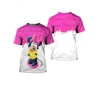 2024 Disney Minnie Mouse Disney Cartoon Comic 3D Printed Design Men Women Street Casual Couple Top T-shirt 5