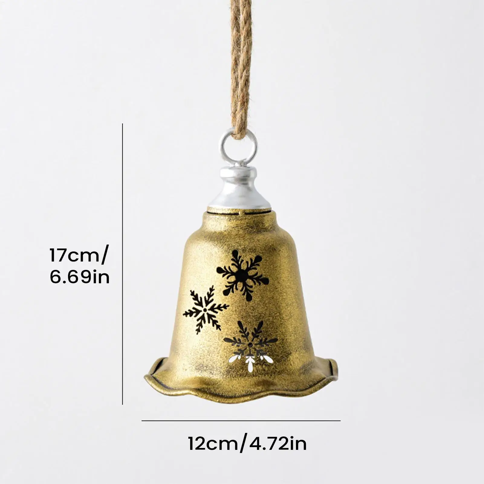 Christmas Bells Hollow Decoration Christmas Tree Ornaments For Holiday Home Dinner School Restaurant Cafe Shopping Mall Wedding