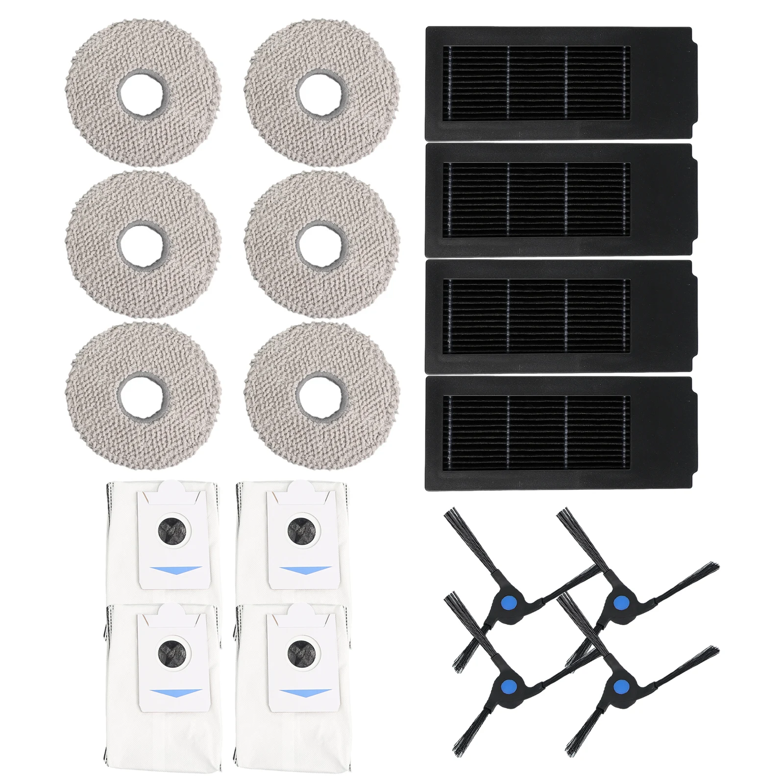 

Запасные части для Ecovacs X2 / X2 Omin / X2 Pro DEX86, аксессуары, основная боковая щетка, фильтр НЕРА, пылесборник, тряпка для швабры