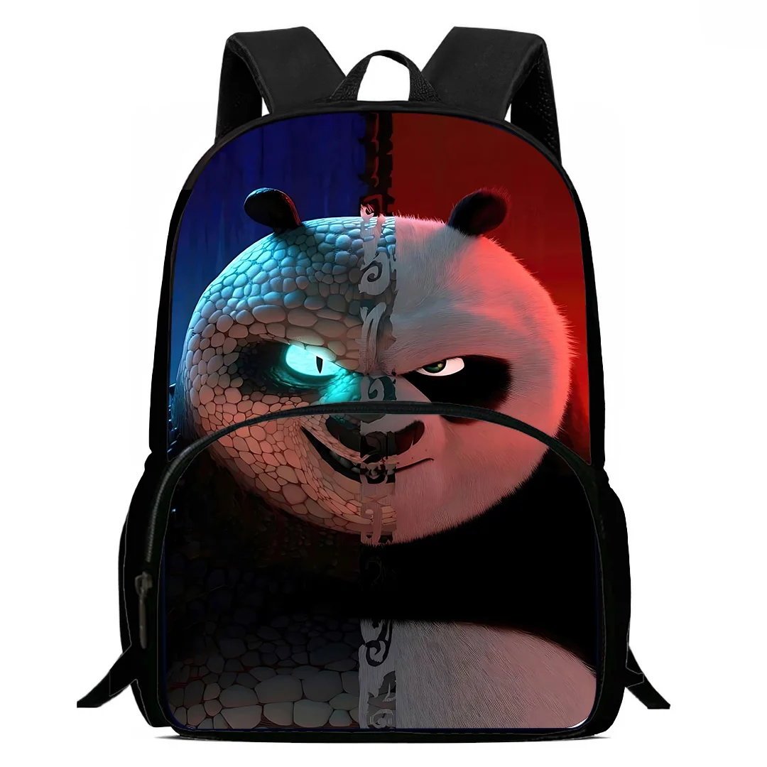 thumbnail image 1 of Mochilas para niños con dibujos animados de Kung Fu Panda, regalo de cumpleaños para niños, niñas, estudiantes, mochilas escolares para niños, mochila duradera de gran capacidad para acampar, 1 of 5
