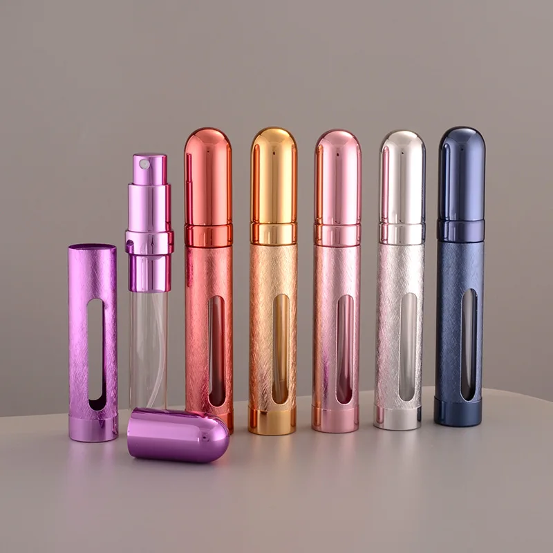 

1PC 12ml Perfume Atomizer Portable Liquid Container for Cosmetics Traveling Mini Aluminum Spray Alcochol Empty Refillable Bottle