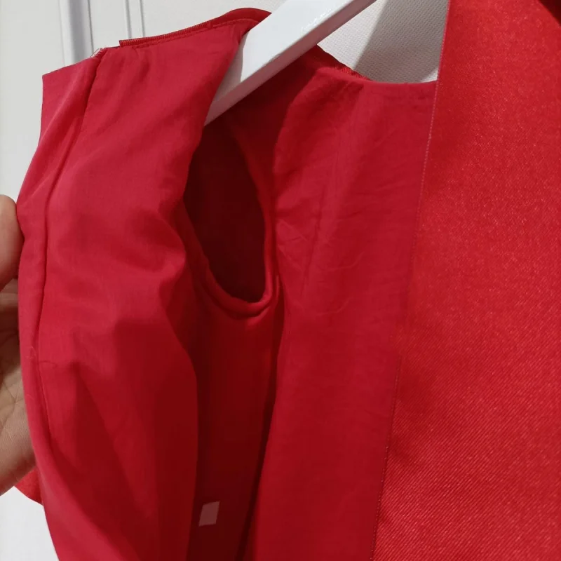 2024New الفتيات النمط الغربي بأكمام طويلة RedAWord...