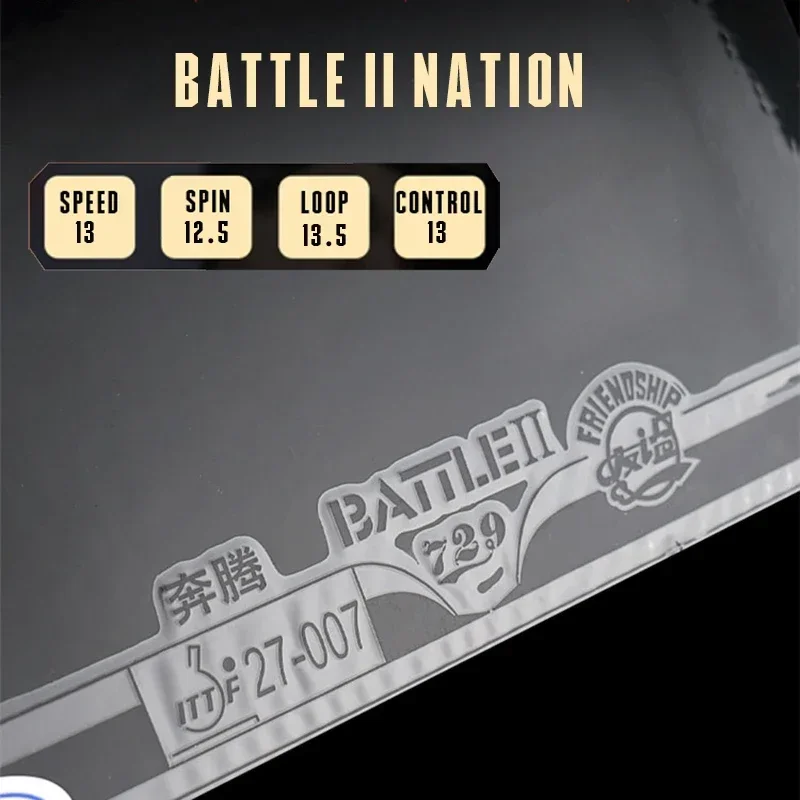 729 Table Tennis Rubber BATTLE Ⅱ 2 Nation Ping Pong Rubber 2.1mm BLUE Sponge Attact Spin Sticky tenis table tennis rubber,table tennis equipment
