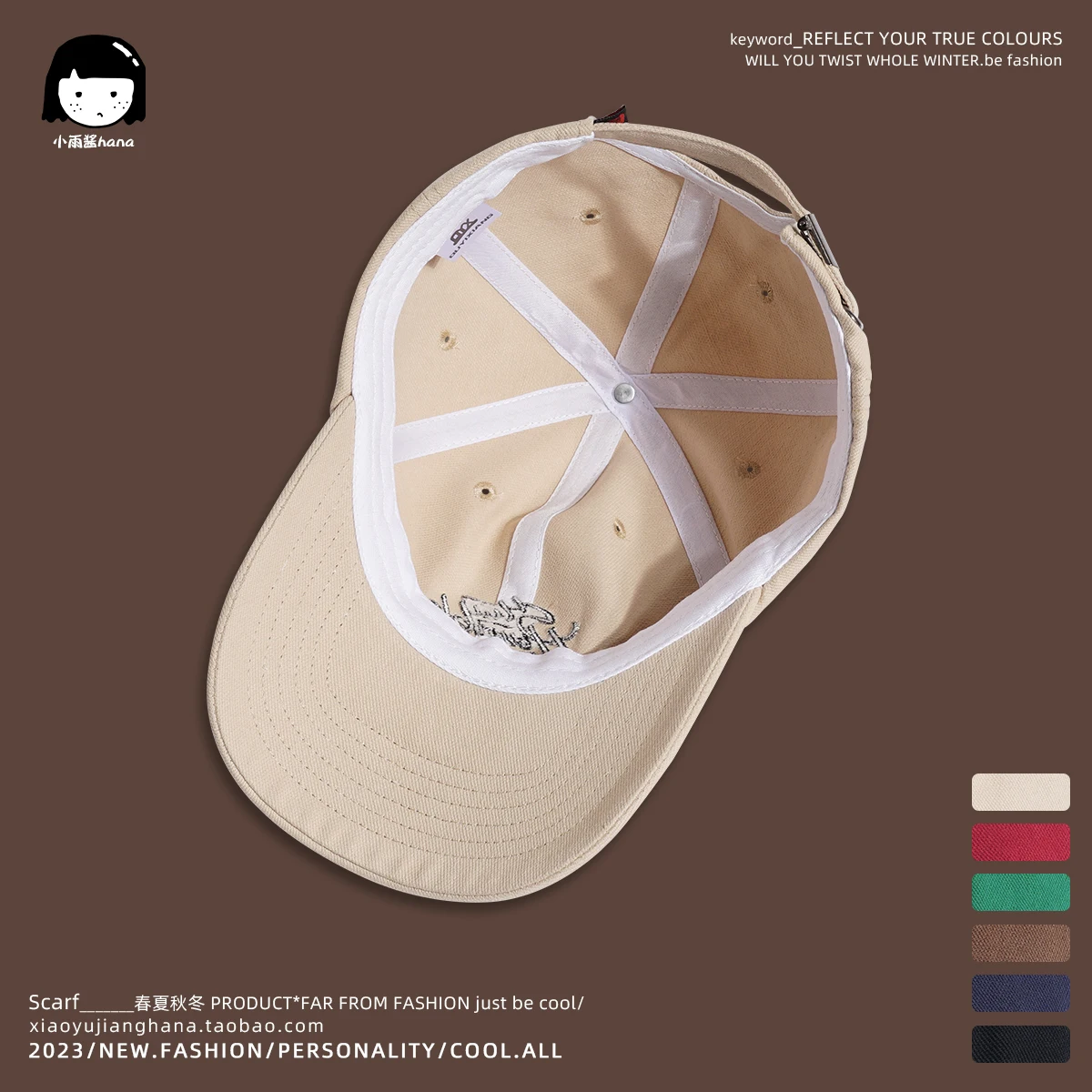 Japanese Style New Retro Workwear Casual Peaked Cap Women's Hong Kong Style Heavy Sun-Proof Baseball Cap Men