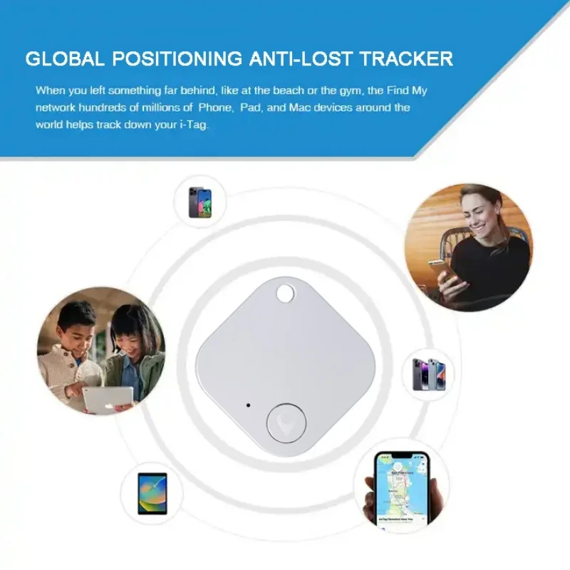 Mini Blue-tooth GPS Tracker Anti Lose Reminder Device Key Finder Pet Dog Kid Bag Wallet Car Locator Smart Tag For Find My APP