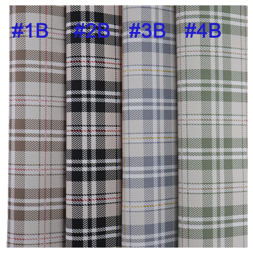 30x134cm 롤 깅엄 Tarten 질감 Gride 패턴 Leatherette 가짜 PU 가죽 패브릭 핸드백 바느질 상자 DIY BH410
