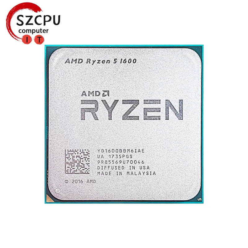 AMD Ryzen 5 1600 R5 1600 3.2 GHz Used GAMING Zen 0.014 Six-Core Twelve Thread 65W CPU YD1600BBM6IAE Socket AM4 cpu processor