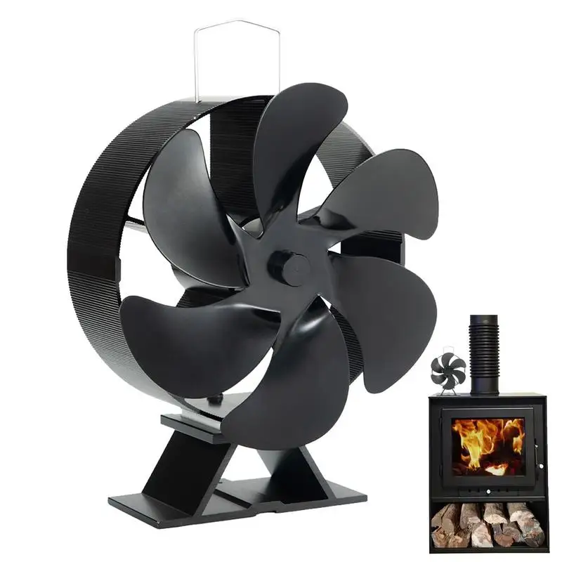 

Wood Stove Fan Fireplace Fan For Wood Burning Stove Thermal Fans For Wood/Log Burner/Fireplace No Electricity Required Efficient