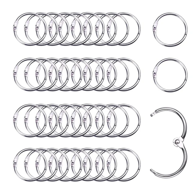 BINDER RINGS ANYTIME Binder Rings 1 Inch 100 pcs-Sturdy Book Rings-Loose  India | Ubuy