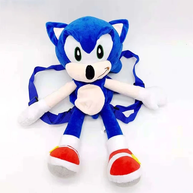 20-45Cm Super Sonic Hedgehog Backpack Cartoon Knuckles Bag Metalsonic Soft  Plush Doll Shadow Schoolbag Silver Tails Plushie Toys - AliExpress