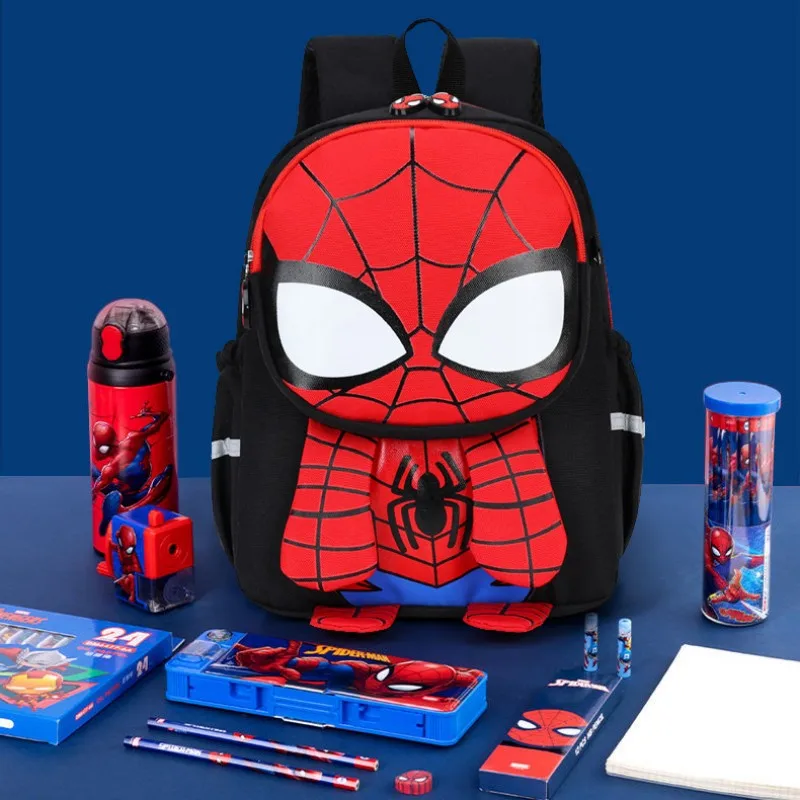 New Disney Heroes Iron Captain Elementale Zaino Per Bambini Figure Pattern Spider School Bag Kids Small Travel Bag Gift