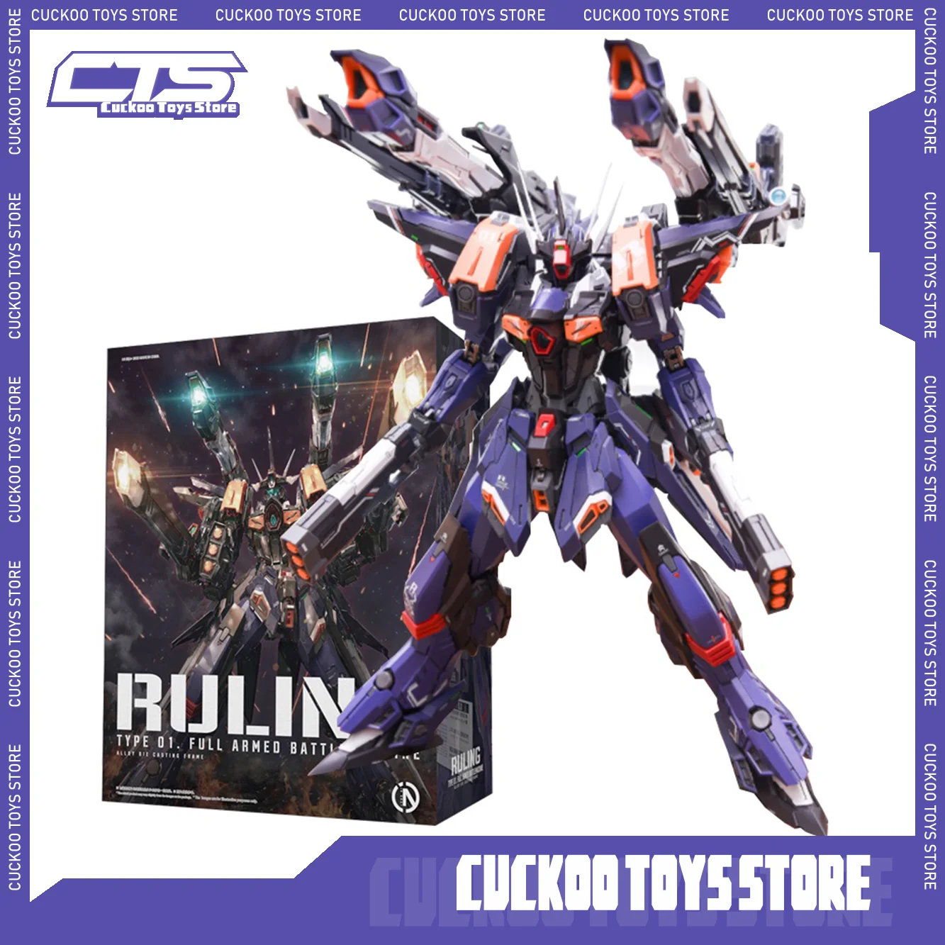 

Infinite New Star Ruling Type 01 Full Armed Battle Machine 1/100 Super Alloy Action Figure Assembly Modek Kit For Kid Toys Gifts