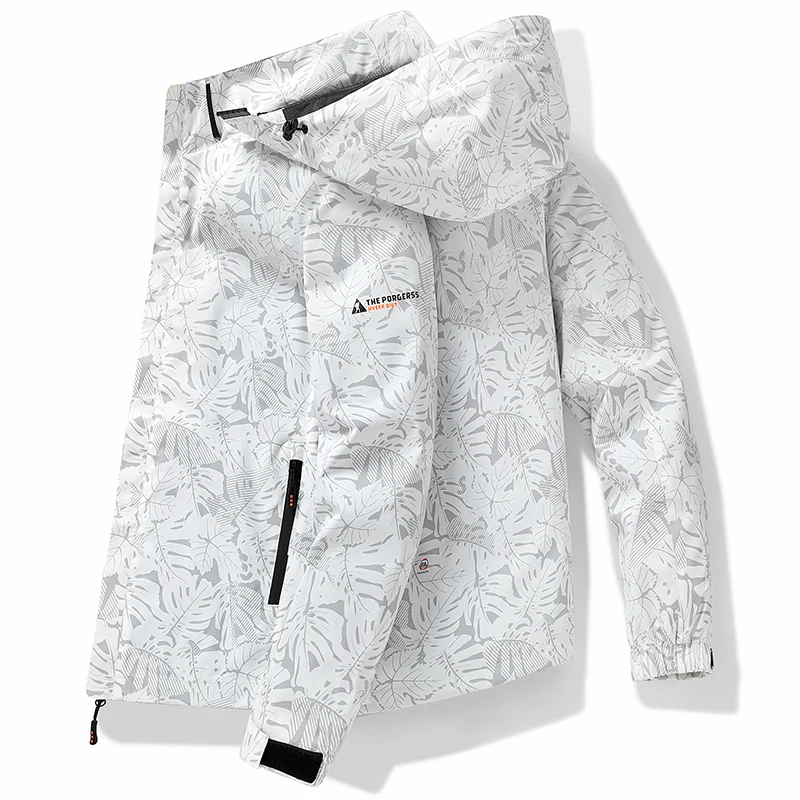 Spring and autumn Men's Jacket Coats black Casual hooded bomber jacket fashion Streetwear Outdoor tourism men's Clothing M-5XL