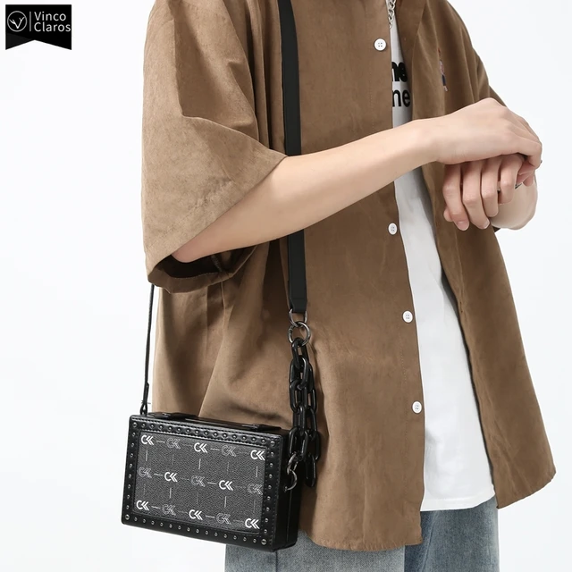 VC Hip Hop Street Style Small Suitcase Shape Bag Trendy Brand