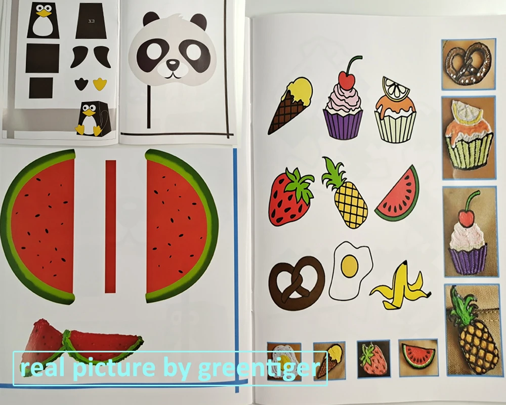 3D Printing Pen Drawing Book Reusable Colorful 14/40 Patterns Thick Paper Clear Plate Painting Template 3D Pen Paint Album