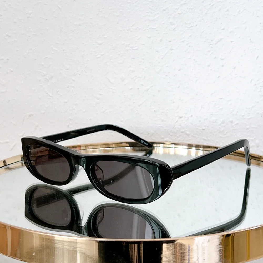 

SL 557 Sunglasses for Men Small Rectangle Acetate Women Retro Designer Handmade Top Quality Original Luxury Brand Outdoor UV400
