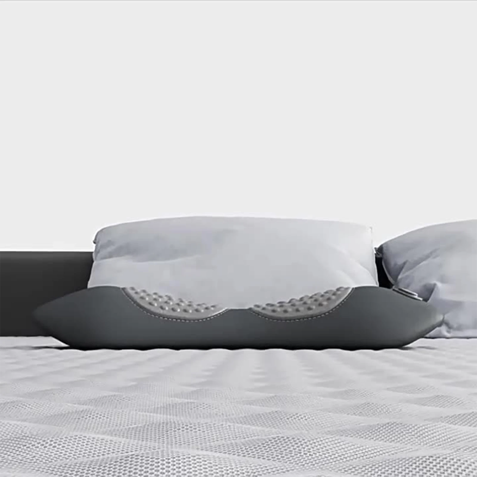 3 in 1 전기 요추 지지 베개, 높이 조절 가능한 등받이 베개, 메모리 폼 허리 베개