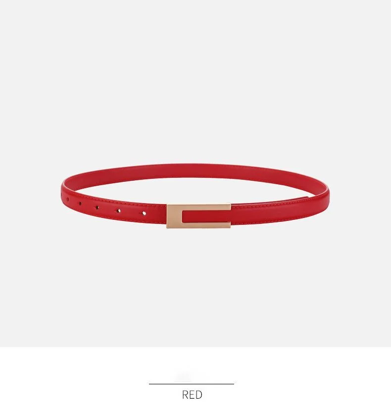 Ceinture fine en cuir pour femme ceinture polyvalente pour robe_voghion.com