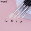 Tapered Crease Brush Large Small and Medium-sized Crease Makeup Brush Eyeshadow Crease Makeup Tool 100% Goat Hair & Copper Tube 3