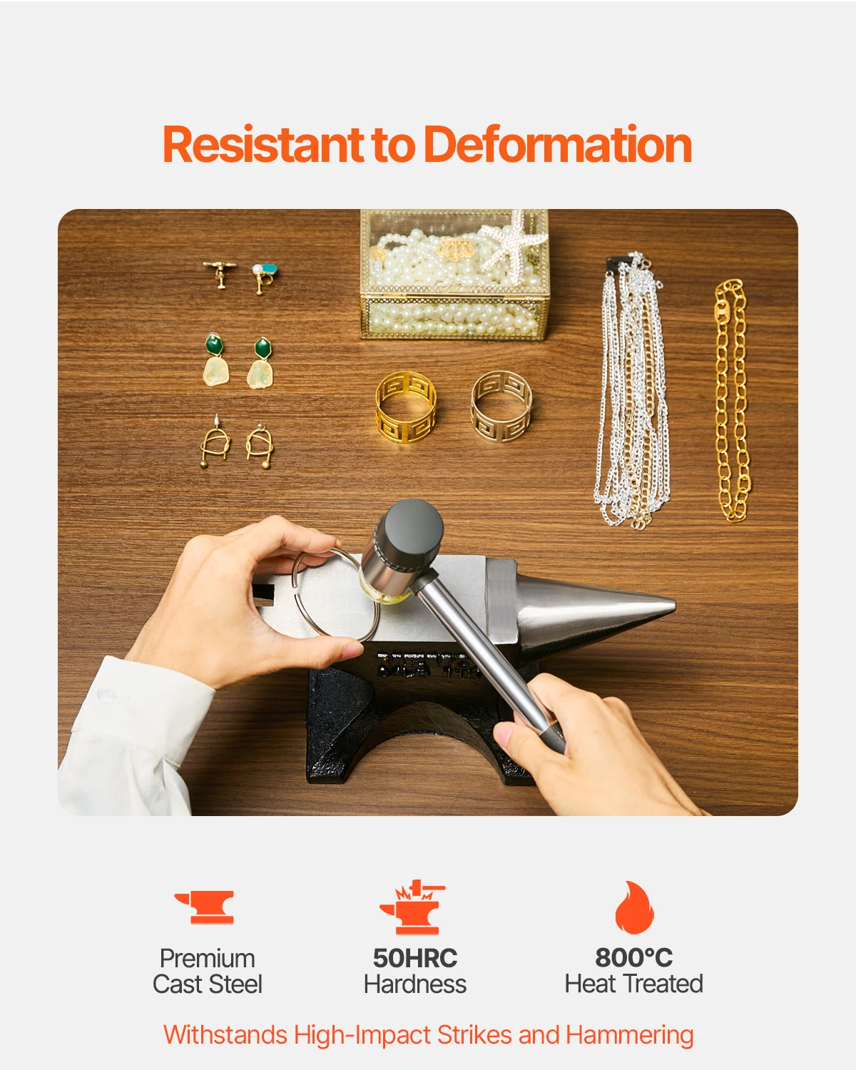 Cast Steel Anvil for Blacksmiths and Metalworking