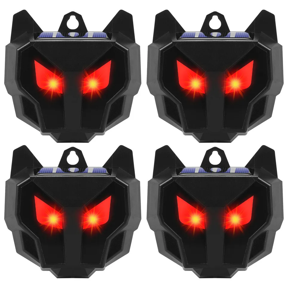 Solar Powered Nocturnal Animal Repeller 4 Pack