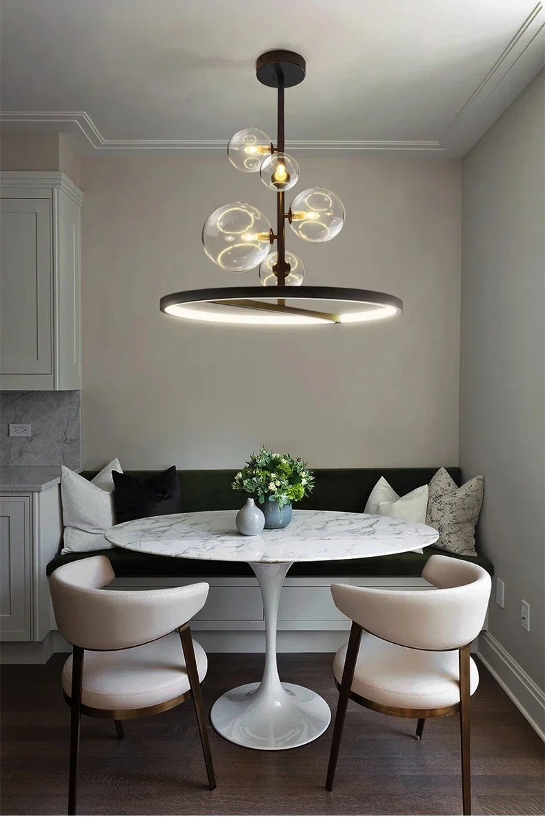 Modern Art Glass Chandelier Image 3