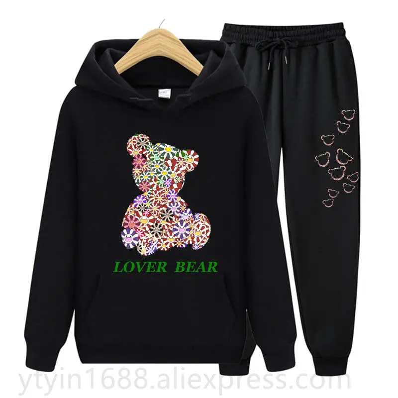 

2024New TrackSuit Aesthetic Sweatshirts Sweatpants Fleece Elegant Trend Designer Pullovers Streetwear Men And Women Hoodies Sets