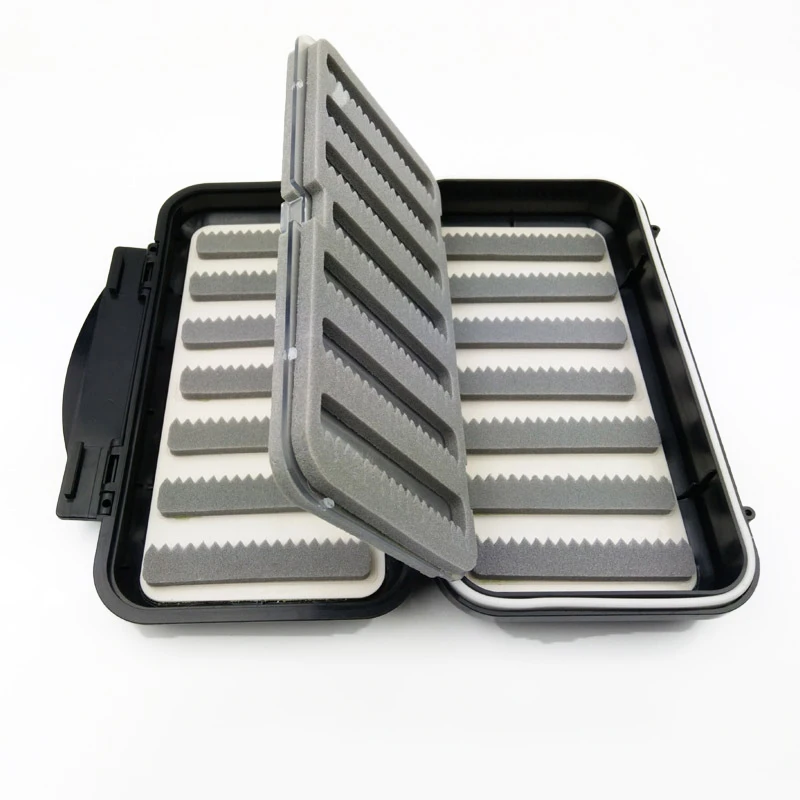 Waterproof Black Fly Fishing Tackle Box Plastic Fishing Tool Storage Box 4