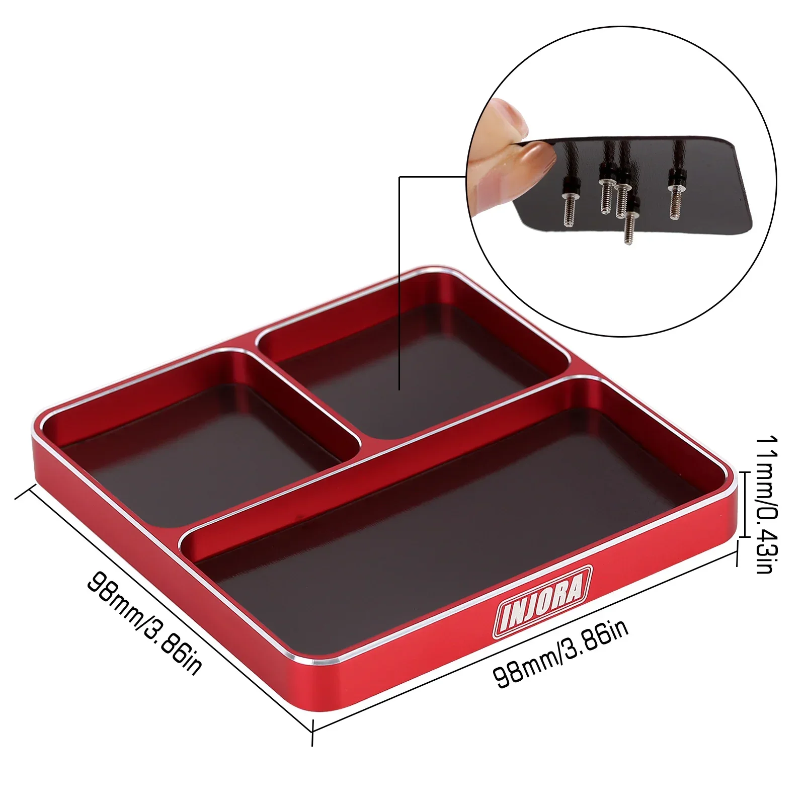 INJORA Hexagon Screwdriver 1.5 2.0 2.5 3.0mm Quick Change Allen Key Hex Screws Wrench Tool for RC Car Crawler SCX10 Boat Model 6
