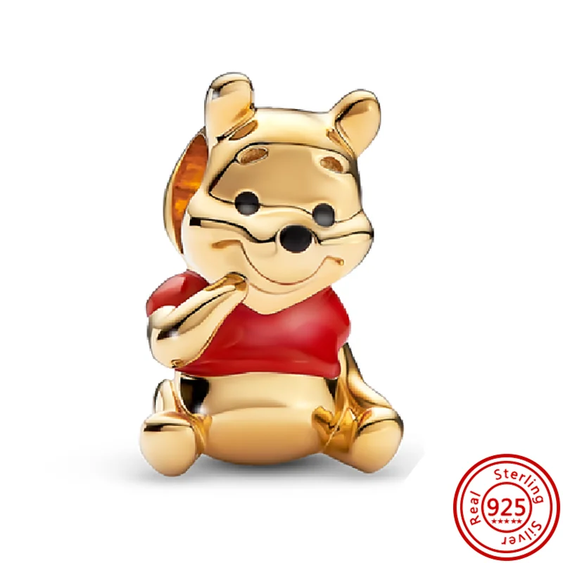 MINISO Disney Winnie the Pooh Tiger Piglet Birthday Charm Fit Pantaro Bracelet DIY Women Exquisite High Quality Jewellery Gift 6