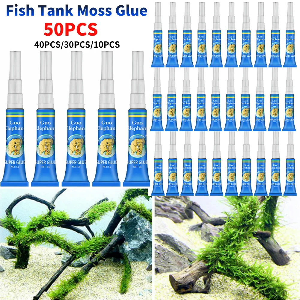 Aquarium glue 50-5pcs 5g for fish tank landscaping