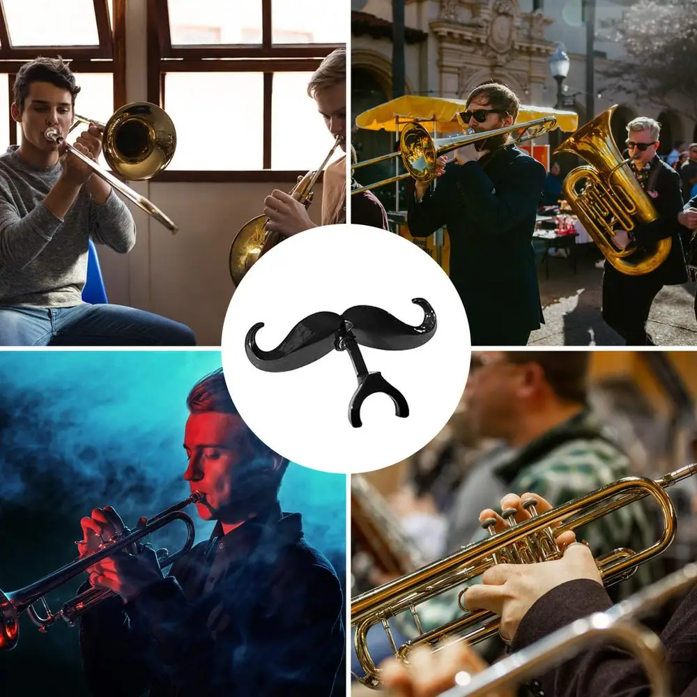 Description Picture 5 of itemClip On Mustache For Trombone 2PCS Large Shank Mouthpieces Mustache Humorous Euphonium Accessory Multipurpose Trombone Gear