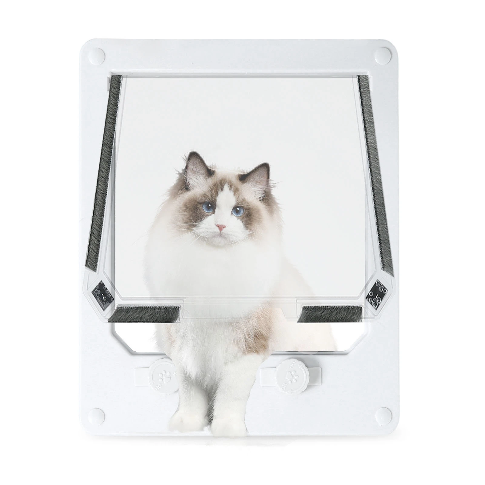 Double Rotary Switch for Pet, Strong Construction, Long Lasting Use, Cat and Dog Flap Door, Easy to Clean, 12x9cm, 23.6x27cm