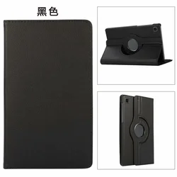 360° Rotation Premium PU Leather Smart Stand Cover for A7 10.4 T500 T505 (Black)