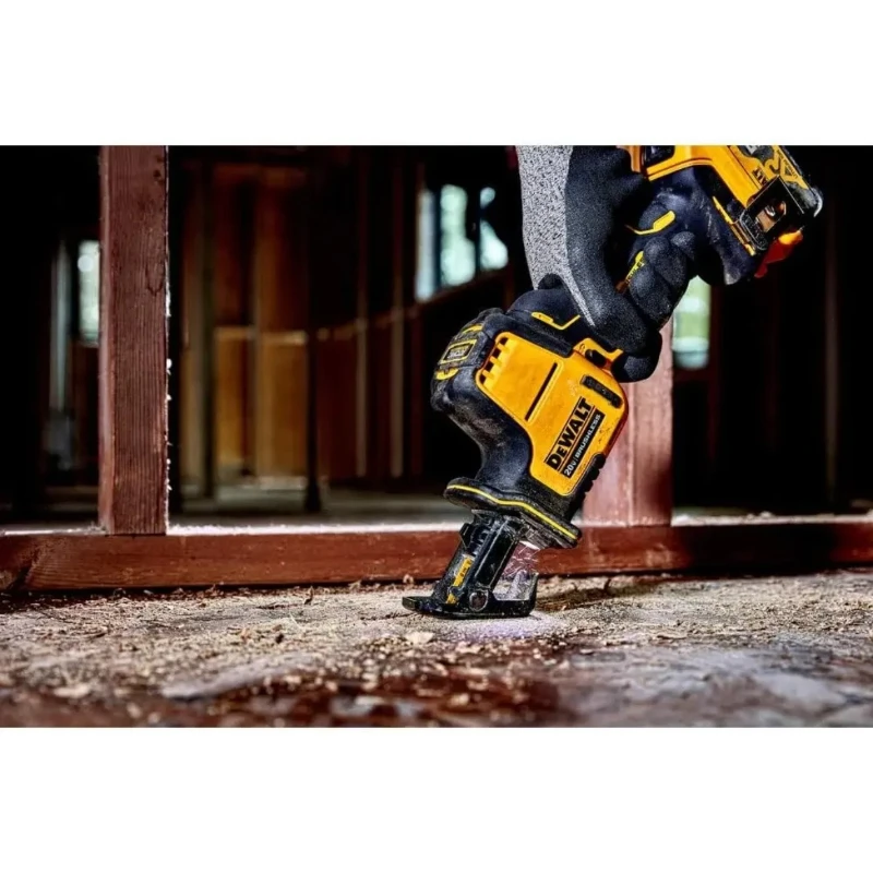 DEWALT DCS369 무선 원핸드 왕복톱 MAX 빠른 목재, 금속 및 파이프 절단을 위한 다목적 작업기