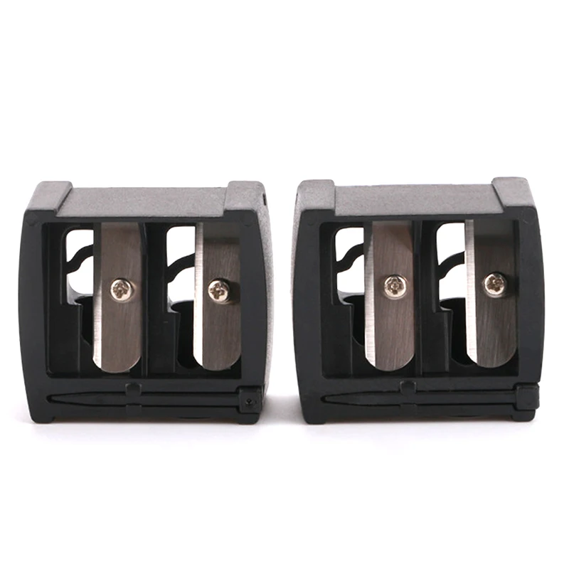 1 Pc Double Holes Lipstick Pencil Sharpener For Eyebrow Lip Liner Eyeliner Pencil 5