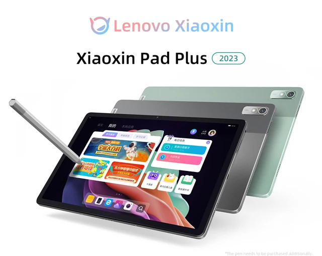 Lenovo Xiaoxin Pad Plus 2023 11,5 pouces 2K écran tactile 6 Go + 128 Go  Android 12 tablettes WiFi 7700 mAh batterie bureau tablette d'apprentissage  