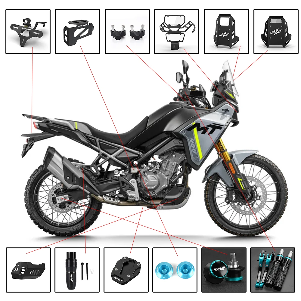 Moteur Garde Accessoires Barre Anti-Crash Pour CFMOTO Pour 450MT 2024 Kit De Protection Anti-chute