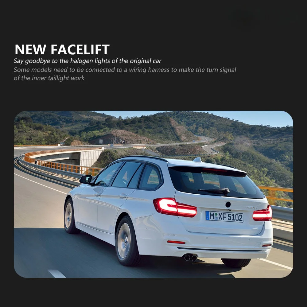 LED テールライト BMW F31 2013-2018 F31 ツーリング 3D リアランプ